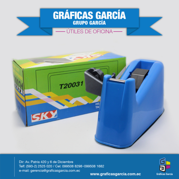 Dispensador de cinta adhesiva pequeño, Gráficas García.